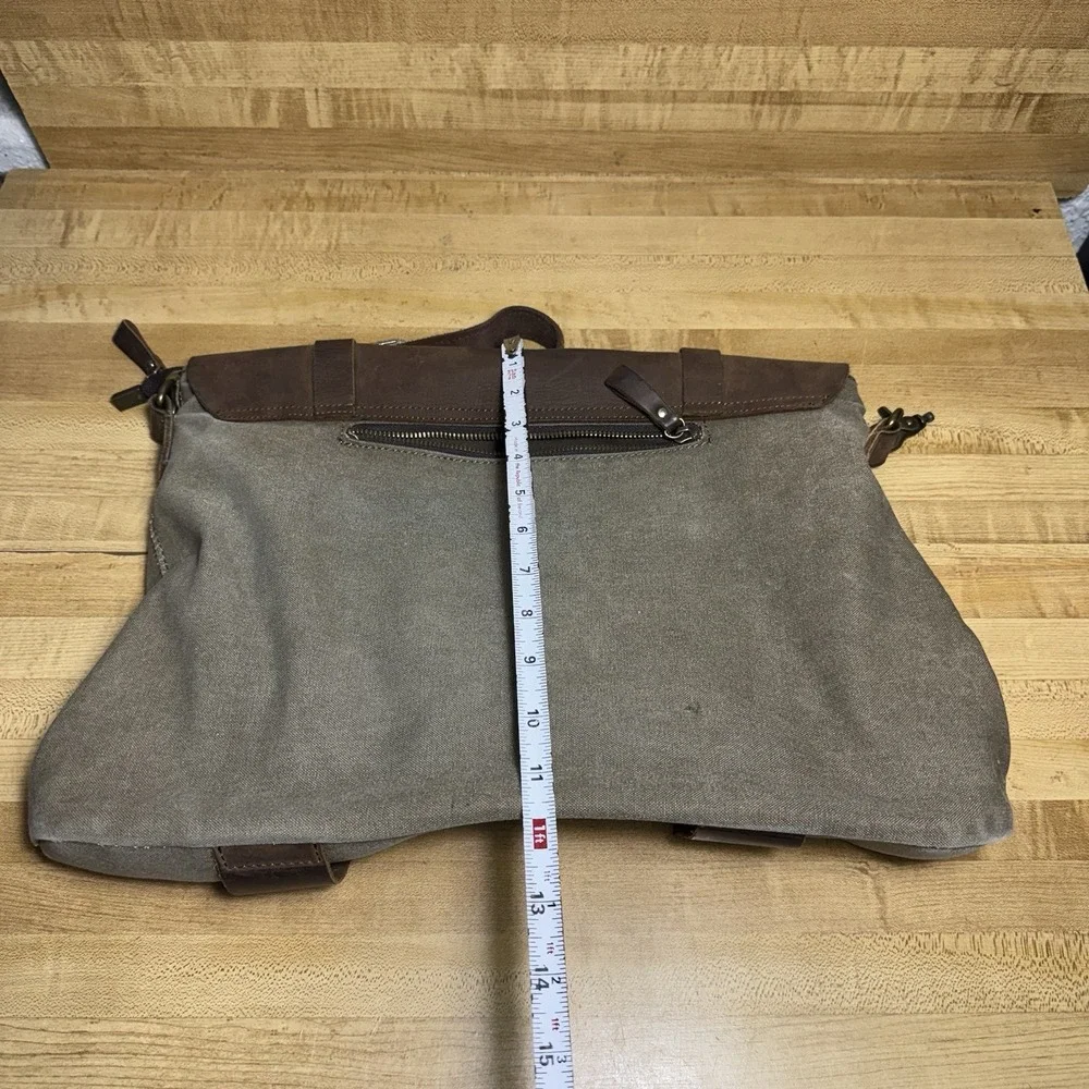 Gootium Canvas Messenger Bag Metal Buckle Crossbody Satchel Military Adjustable